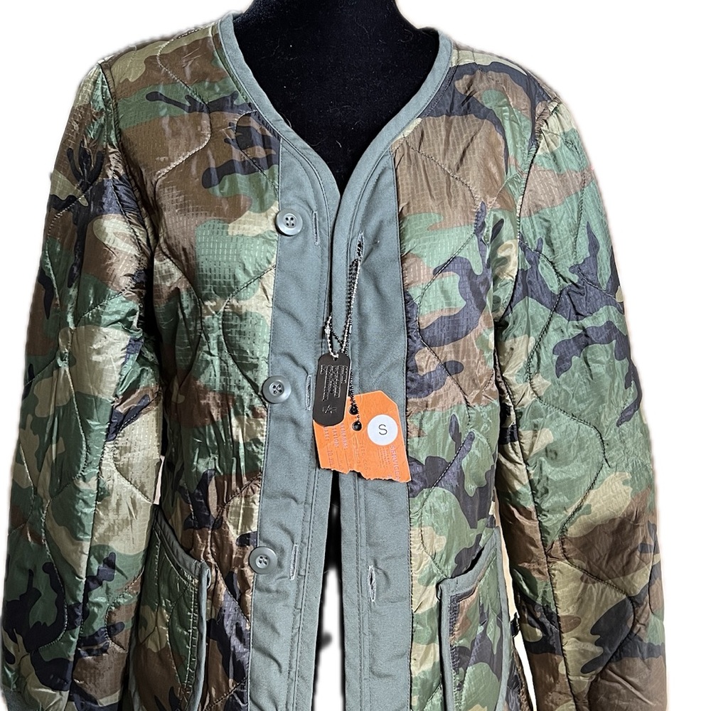 Original alpha industries jacket liner in camp new with tags sz s